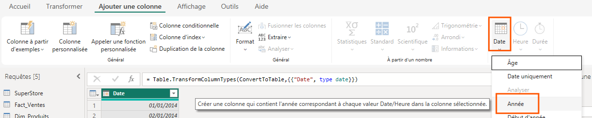 Ruban Power BI