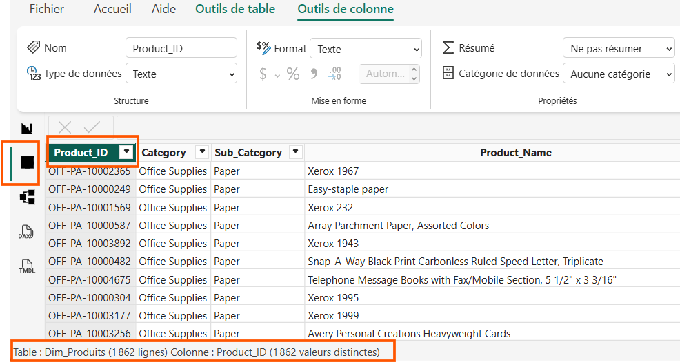 Ruban Power BI