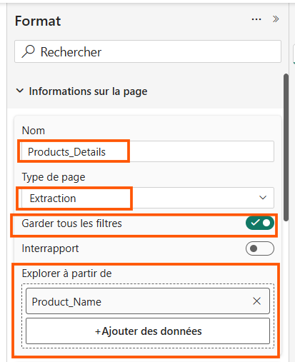Exttraction page format
